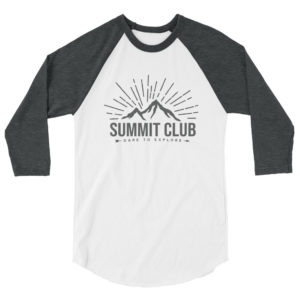 summit club 3/4 sleeve raglan shirt