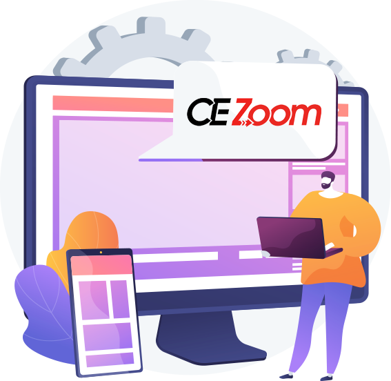 ce zoom application vector