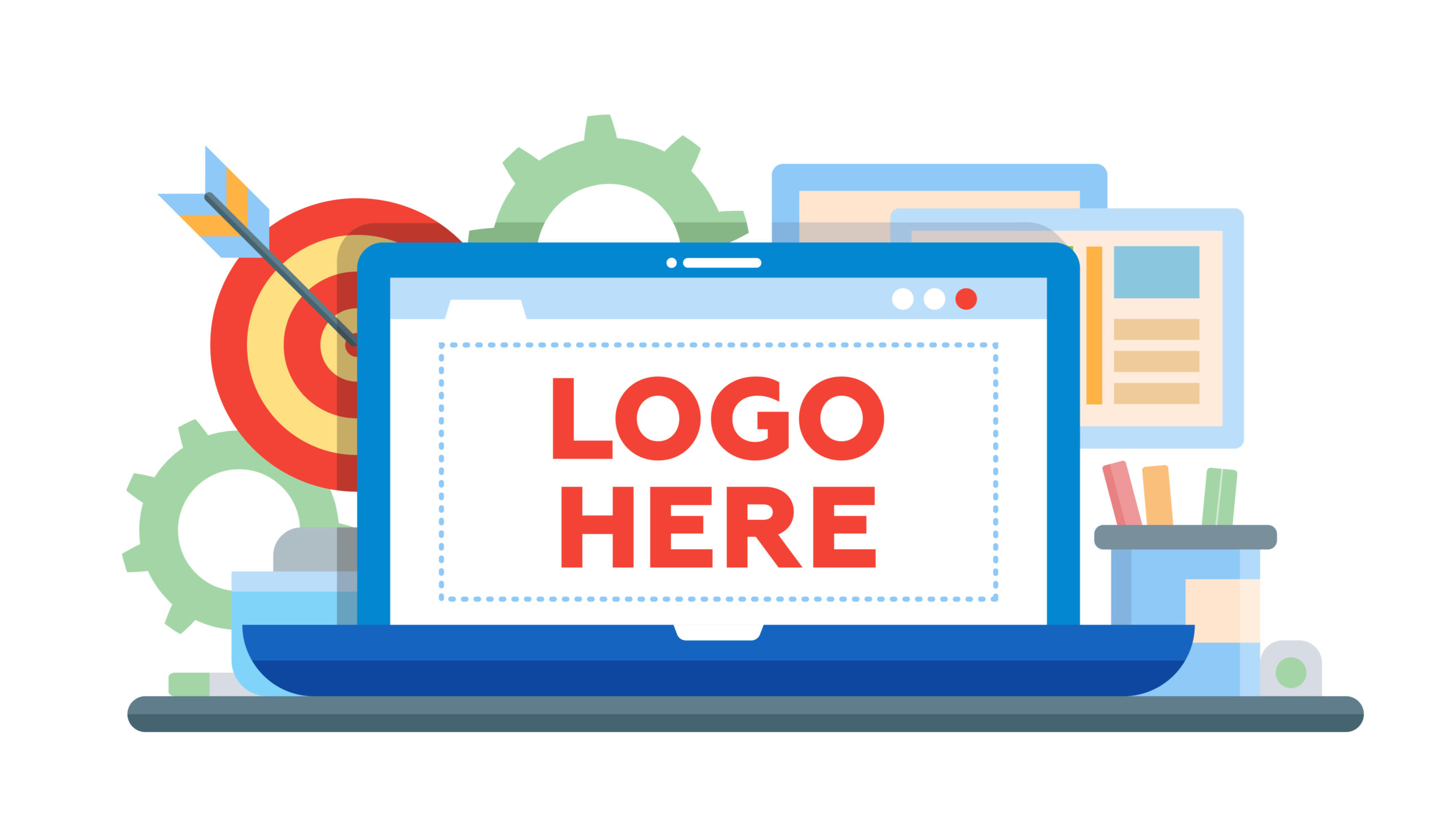 logo here image placement template